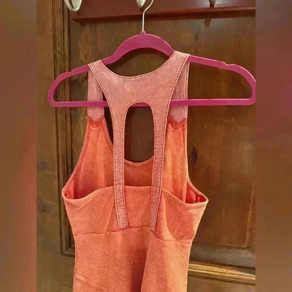 Free people size medium cherry bodycon sleeveless stretch - Picture 2 of 5
